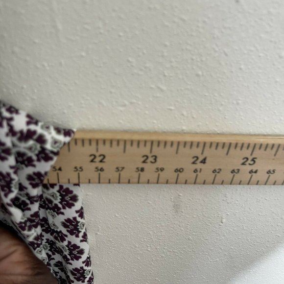 ANN TAYLOR LOFT Long Sleeve floral blouse Size Lar - Picture 8 of 8